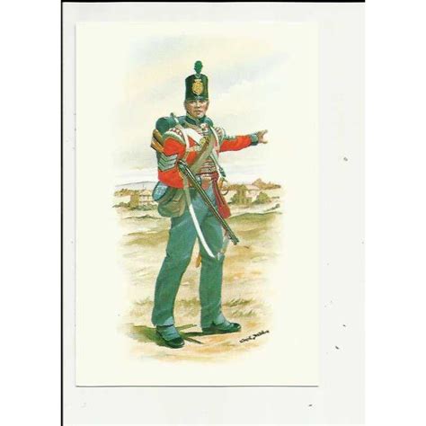 Sergeant Light Company 7th Regiment Of Foot Stadden Uniform Postcard