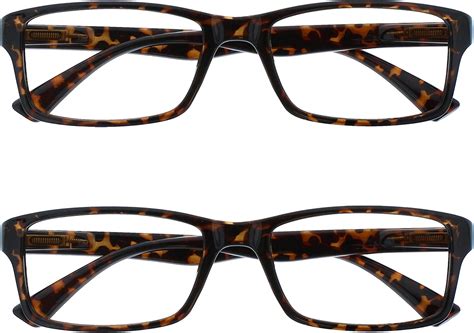 The Reading Glasses Company Brown Tortoiseshell Readers Value 2 Pack Designer Style