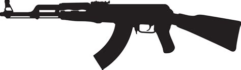 Ak 47 Vector Png Clipart Full Size Clipart 5407108 Pi