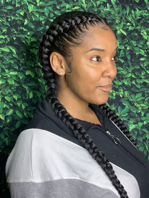 This is often for several reasons and a few of which are that they need a more natural appearance and have a cornrow look. 2 feed in braids on thick hair | Thick hair styles, 2 feed in braids, Cornrow hairstyles