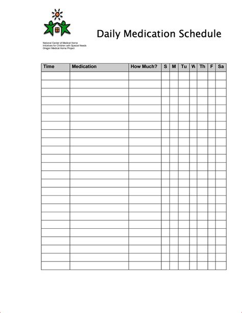 Download And Print A Free Daily Medicine Record Sheet