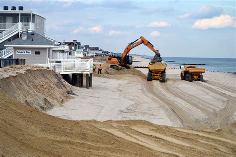 Ortley Beach A Week After The Noreaster Sand Berms Mostly In Place Lavallette Seaside