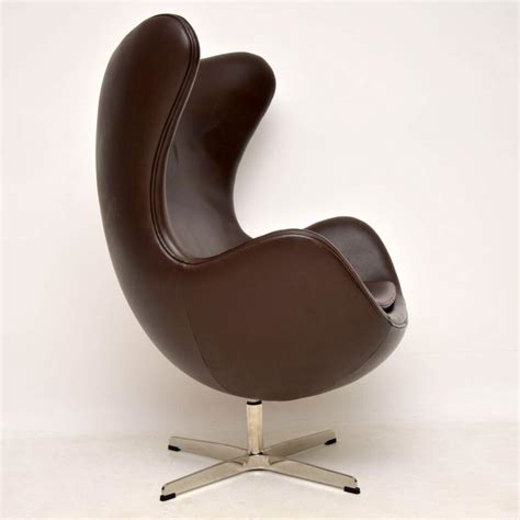 Arne Jacobsen Leather Swivel Egg Chair Retrospective Interiors