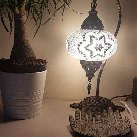 Stunning Turkish Moroccan Mosaic Bohemian Table Lamp Etsy Turkish