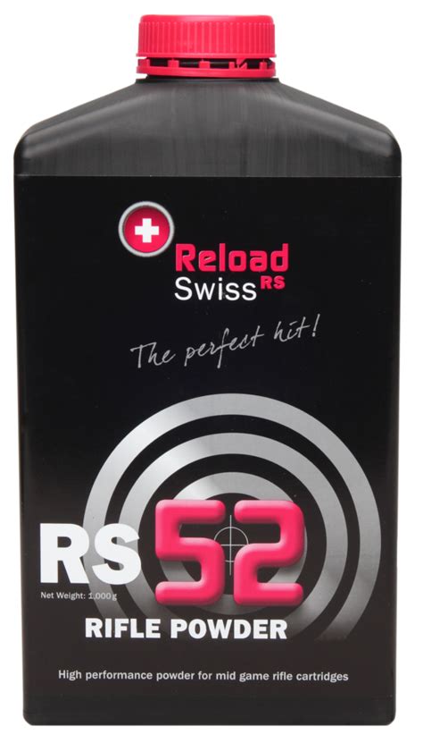 Reload Swiss Pulver Rs52 Dose à 1kg Reload Swiss Powder Powder