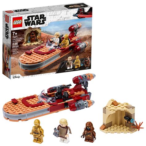 Lego Star Wars A New Hope Luke Skywalkers Landspeeder 75271 Building