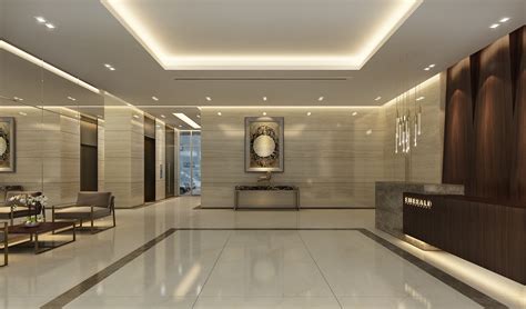 Contemporary Interior Design For Entrance Lobby Behance