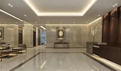 Contemporary Interior Design For Entrance Lobby On Behance