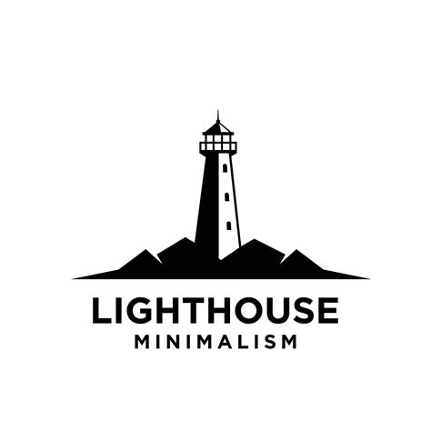 Vintage Premium Minimalism Lighthouse Vector Logo Design 2427896 Vector