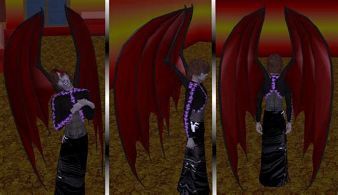 Mod The Sims Demon Wings One More Wristband For Males