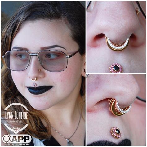 examples of correct septum piercing placement from lynn at icon r piercing