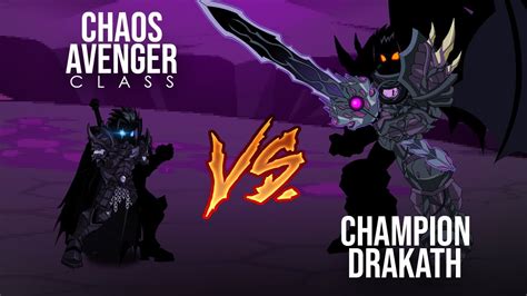 Aqw Chaos Avenger Class Killing Champion Drakath Youtube