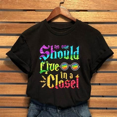 Sysea Womens Summer Same Sex Pride Shirt Print Gay Short Sleeved T Shirt