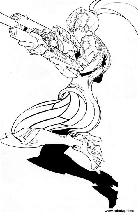Coloriage Overwatch Fatale Heros De Defense Dessin Overwatch à imprimer