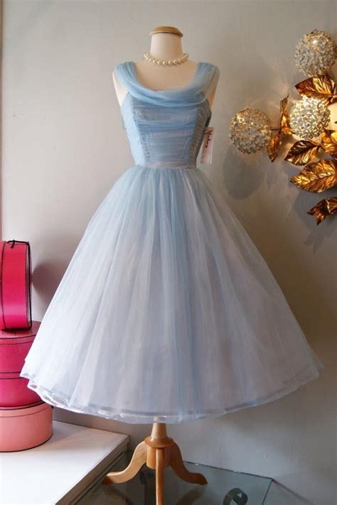 Vintage Homecoming Dress 1950s Prom Dress Homecoming Dress Vintage Blue