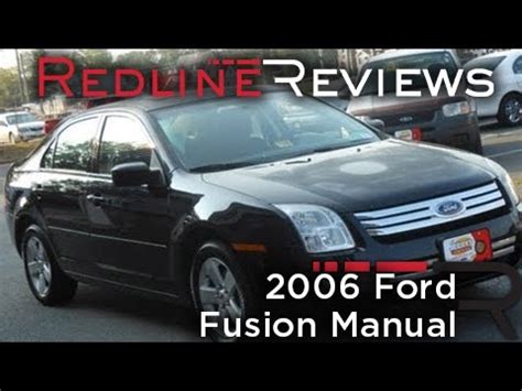 This 2012 ford fusion owners manual covered;introduction, instrument cluster, warning lights and chimes, gauges, message center. 2006 Ford Fusion Manual Review, Walkaround, Start Up, Test ...