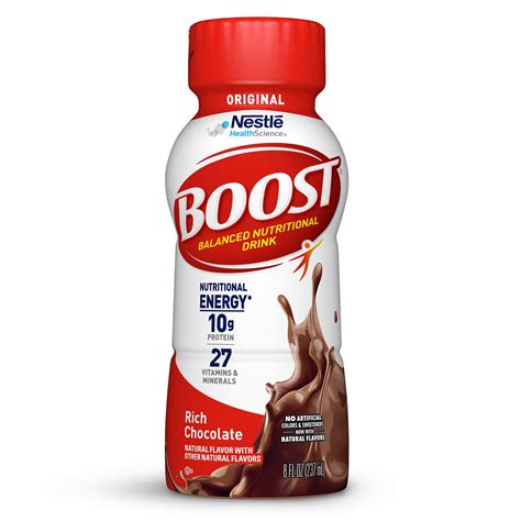 Boost Original Nutritional Drinks Rich Chocolate Fl Oz Bottles