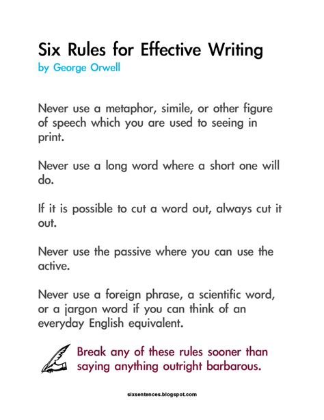 George Orwells Six Rules For Effective Writing By Robert Mcevily Issuu