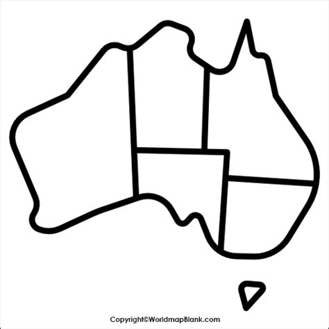 Map of australia, satellite view. Printable Blank Map of Australia - Outline, Transparent, PNG Map