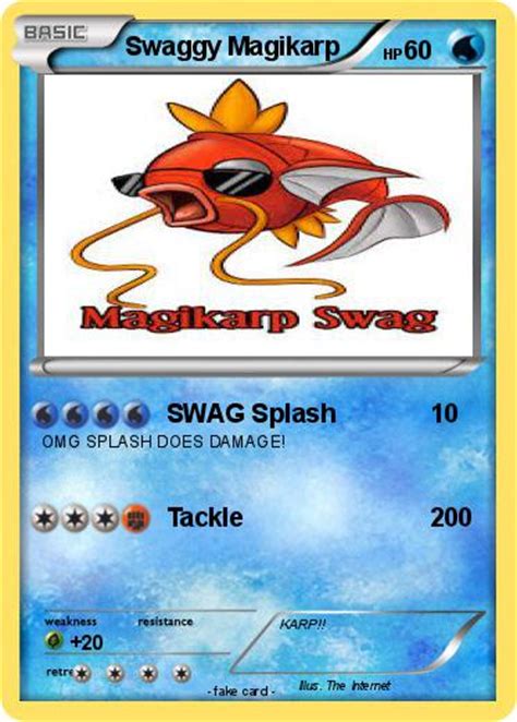 Pokémon Swaggy Magikarp 1 1 Swag Splash My Pokemon Card