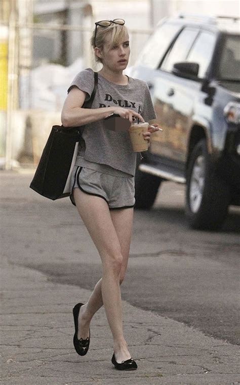 Emma Roberts Flaunts Her Skinny Legs In The Tiniest Hotpants Ever