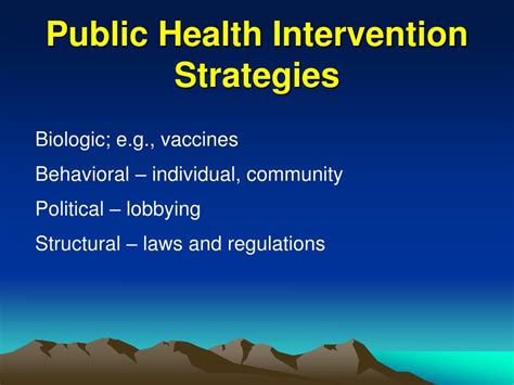 Ppt Public Health Intervention Strategies Powerpoint Presentation