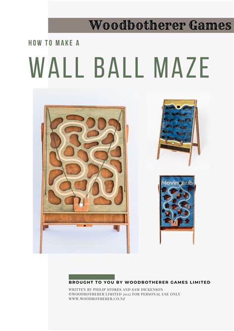 Wall Ball Maze Woodworking Plan Woodbotherer Games