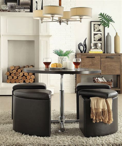 Fresh dining table set makeover. Look at this Adjustable Space Saver Cocktail Dining Set on #zulily today! | Dining set ...
