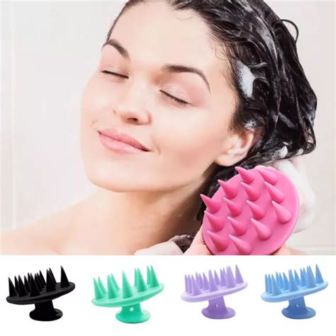 silicone massager scalp brush shampoo massage comb shower head hair washing tool 3 49 picclick