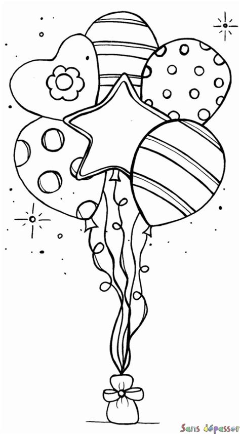 Résultat de recherche dimages pour dessin a imprimer fille. Coloriage Ballons en fête (avec images) | Coloriage ballon ...