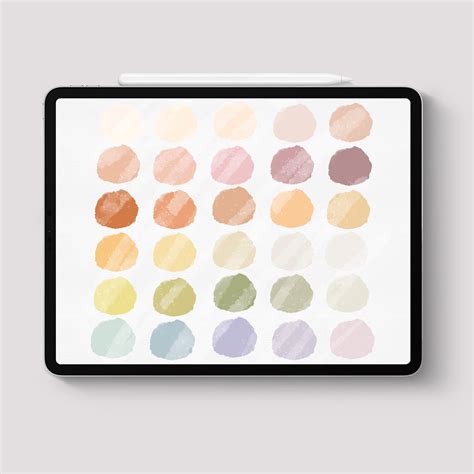 Procreate Boho Color Palette Neutral Swatch Nude Themed Doodle Etsy Hot Sex Picture