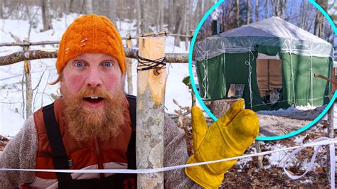 50° Arctic Blast 7 Day Winter Survival Challenge Maine Youtube