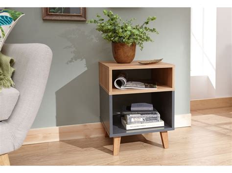 Designs include quirky and colourful velvet table lamps, vintage brass and. Modern Modena Slate Grey Oak 2 Shelves Living Room Lamp Table