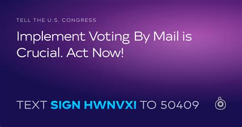 Resistbot Petition Implement Voting By Mail Is Crucial Act Now