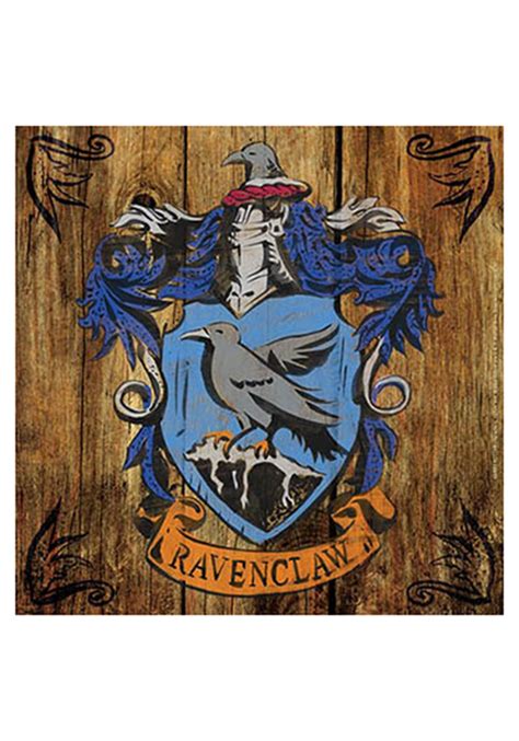 Harry Potter Ravenclaw Crest Rustic Sign
