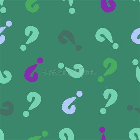 Back To School Seamless Question Marks Pattern For Kids Clothes Print