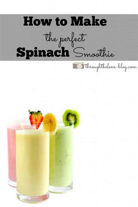 Most of us know how good spinach is for you. How to Make the Perfect Spinach Smoothie - Domestically ...