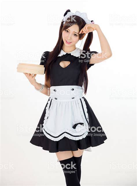 Free Download Cute Girl Maid In White Background Japanese Style Show