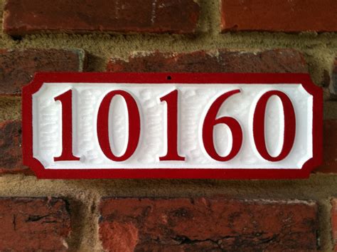 Custom House Number Sign Up To 5 Numbers The Carving Company
