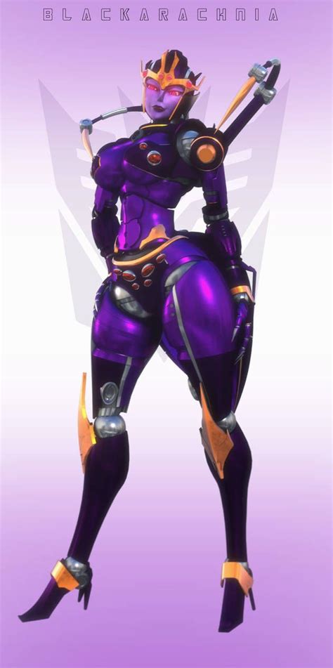 [HOT TF FEMBOTS] BLACKARACHNIA [animated] 3D MODEL by TRAWERT on