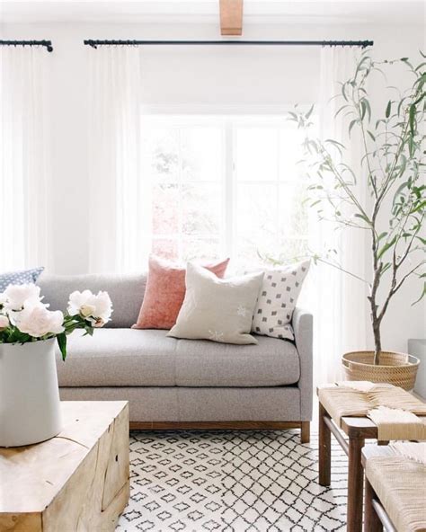 Simple home decor ideas living room. Simple, neutral living room decor ideas | Curtains living ...