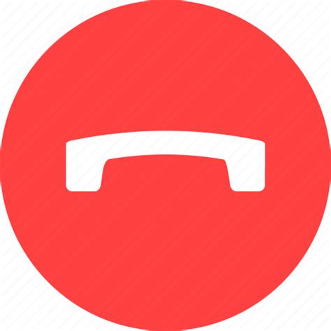 Call Circle Finish Phone Red Talk Icon Download On Iconfinder