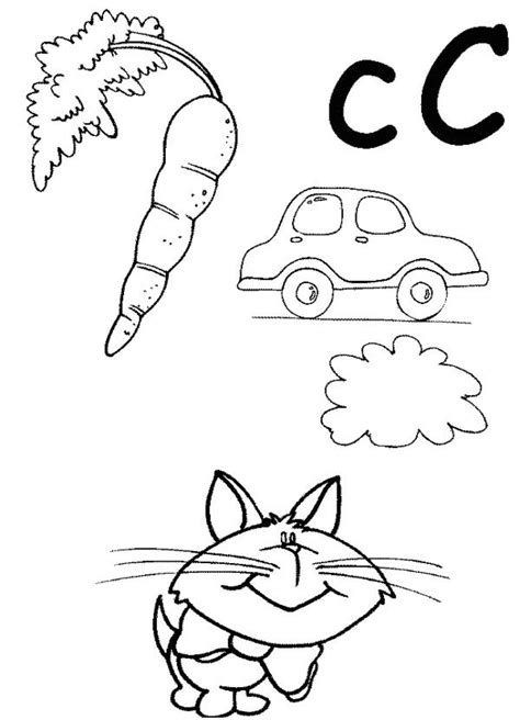 Letter c coloring pages to download and print for free