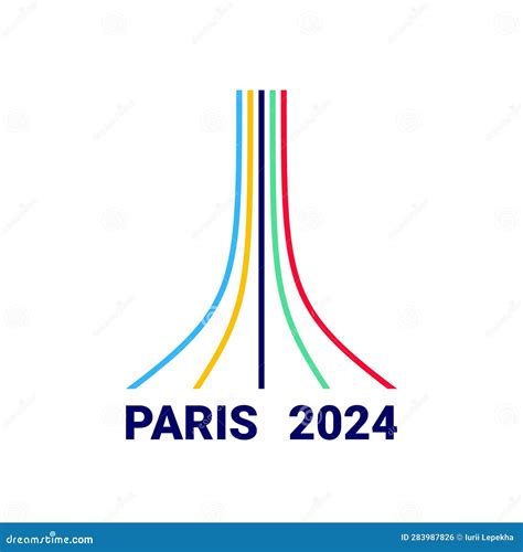 Paris 2024 Olympics Logo For The Olympics Vector Illustration