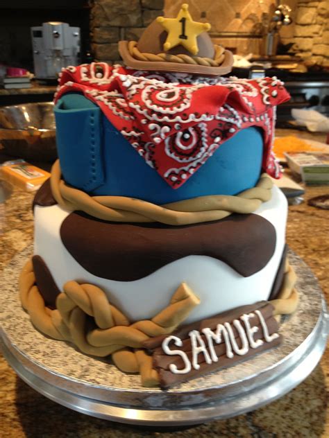 Samuel's first birthday! Cowboy cake | Cowboy cakes, Cowboy birthday, Cowboy first birthday