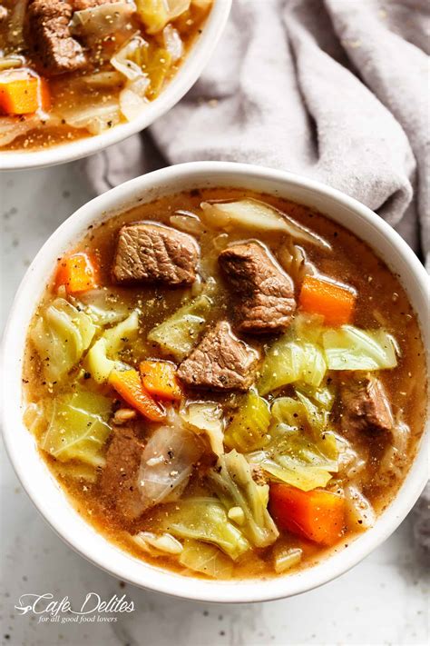 Will you be making this hamburger soup anytime soon? Cabbage Soup with Beef - Cafe Delites