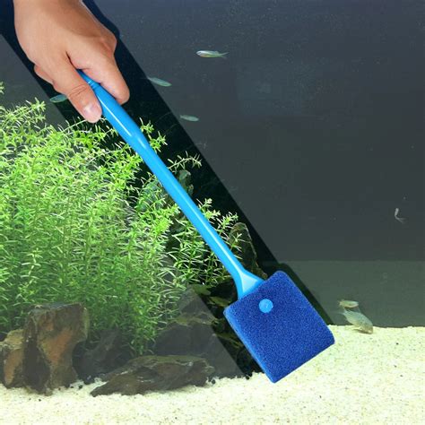 2pcs Aquarium Cleaning Brush Fish Tank Glass Plant Algae Cleaning Brush