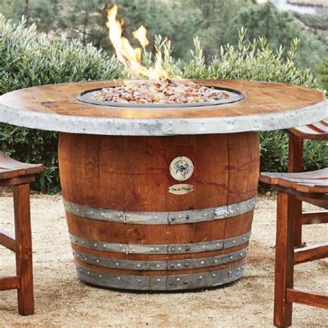 Reserve Wine Barrel Fire Pit Table Wine Barrel Fire Pit Barrel Fire