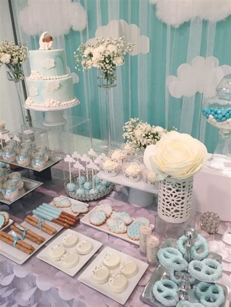 Shimmering Heaven Sent Baby Shower - Baby Shower Ideas - Themes - Games