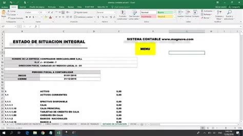 Contabilidad En Excel Plantilla Programada Sistema Contable Uwuap